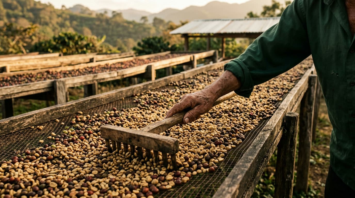 Processing — Washed, naturals and European and American preps: each profile is handled with a defined method.